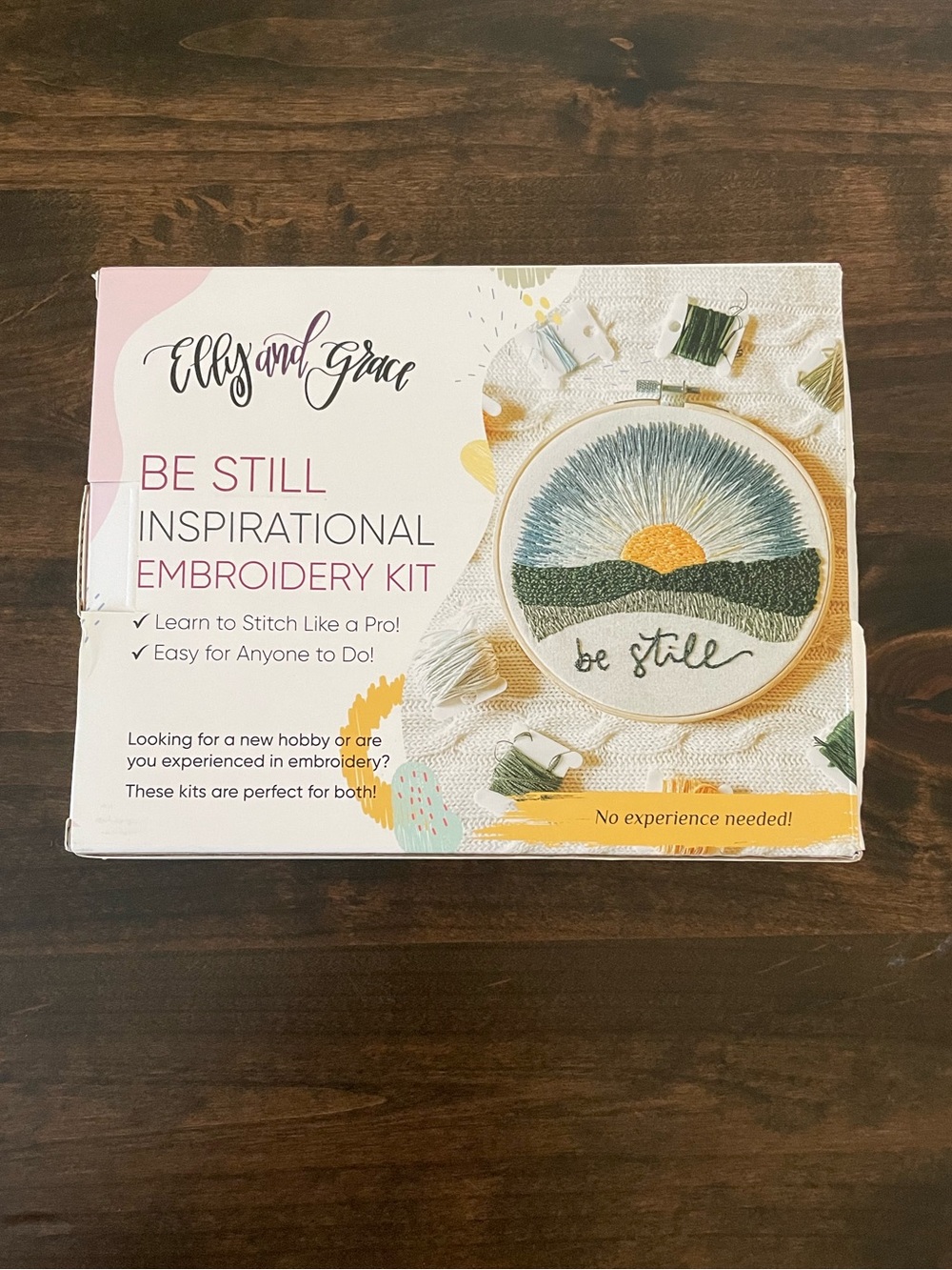 Be Still Inspirational Embroidery Kit